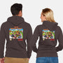 Jurassic Kart-unisex zip-up sweatshirt-daobiwan