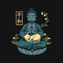 Cat Meditation-none polyester shower curtain-tobefonseca