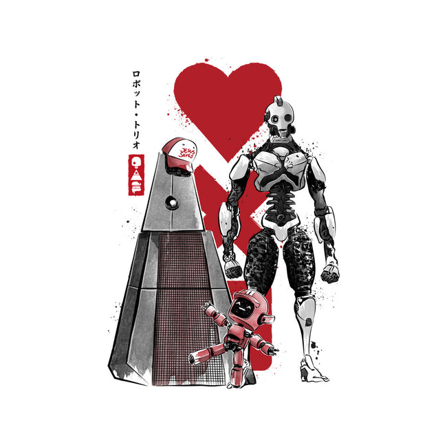 Three Robots Sumi-E-none matte poster-DrMonekers