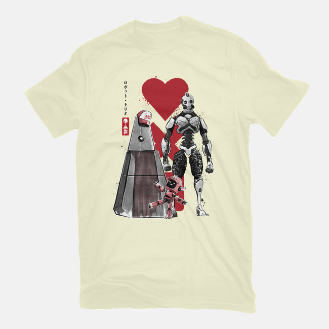 Three Robots Sumi-E-mens premium tee-DrMonekers