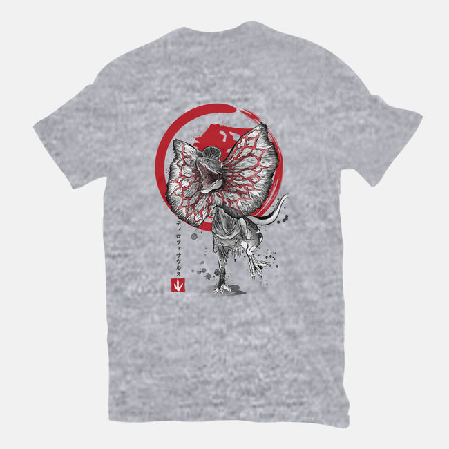 Dilophosaurus Sumi-E-mens basic tee-DrMonekers