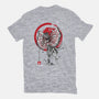Dilophosaurus Sumi-E-mens basic tee-DrMonekers
