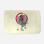 Dilophosaurus Sumi-E-none memory foam bath mat-DrMonekers