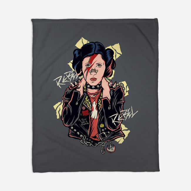 Rebel Star-none fleece blanket-Green Devil