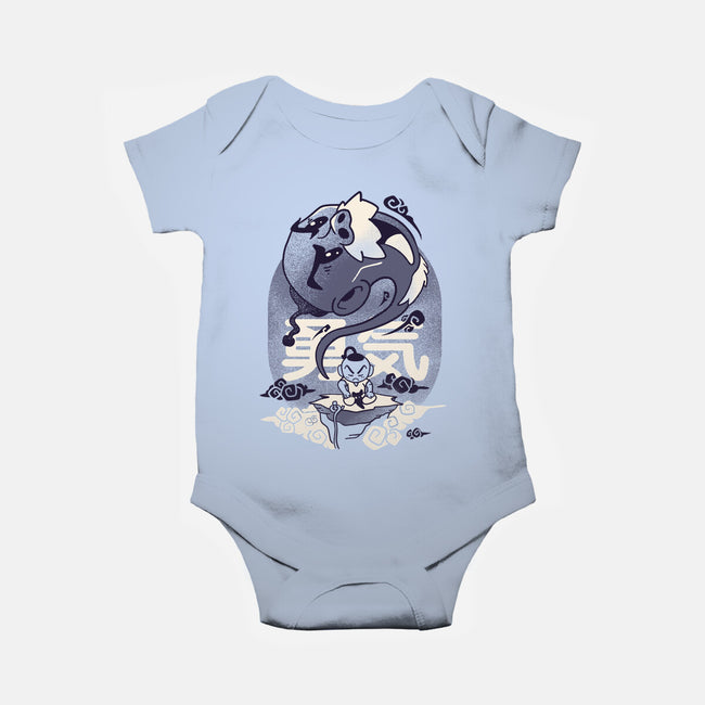 Facing The Challenge-baby basic onesie-Sketchdemao
