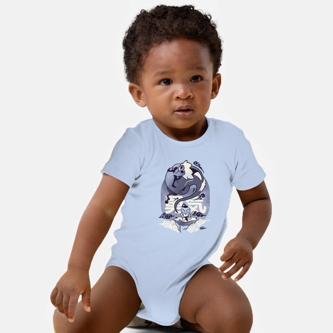 Facing The Challenge-baby basic onesie-Sketchdemao