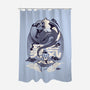 Facing The Challenge-none polyester shower curtain-Sketchdemao