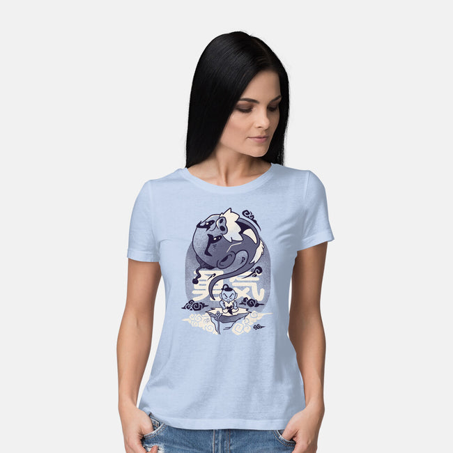 Facing The Challenge-womens basic tee-Sketchdemao
