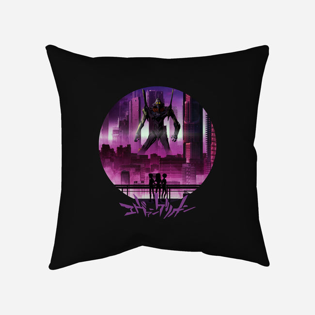 Eva Unit 01-none removable cover throw pillow-rondes