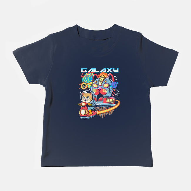 Cat Kaiju Robot-baby basic tee-rondes