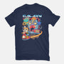 Cat Kaiju Robot-womens basic tee-rondes