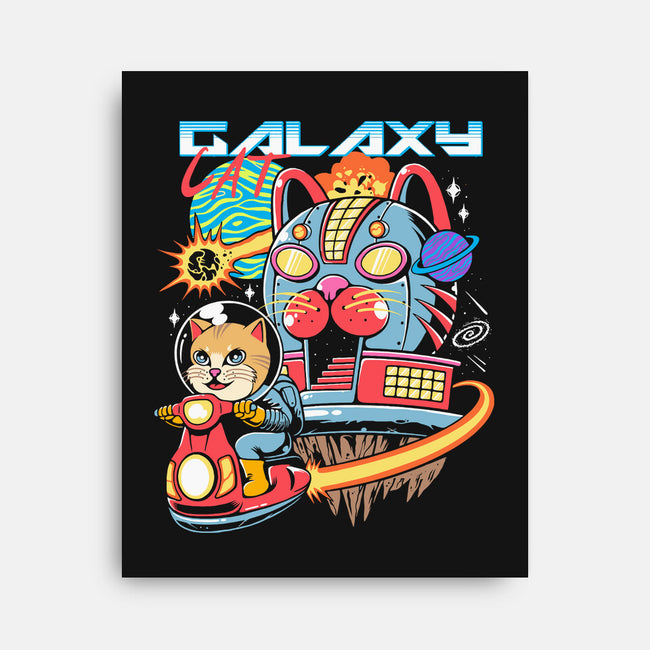 Cat Kaiju Robot-none stretched canvas-rondes