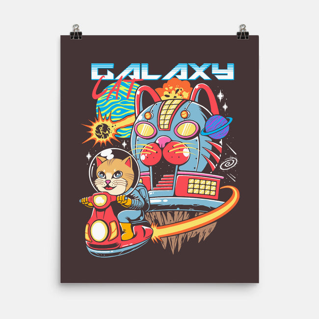 Cat Kaiju Robot-none matte poster-rondes