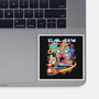Cat Kaiju Robot-none glossy sticker-rondes