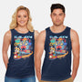 Cat Kaiju Robot-unisex basic tank-rondes