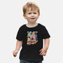 Cat Kaiju Robot-baby basic tee-rondes