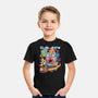 Cat Kaiju Robot-youth basic tee-rondes