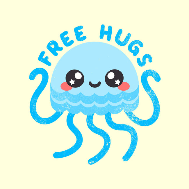 Jellyfish Free Hugs-none memory foam bath mat-NemiMakeit