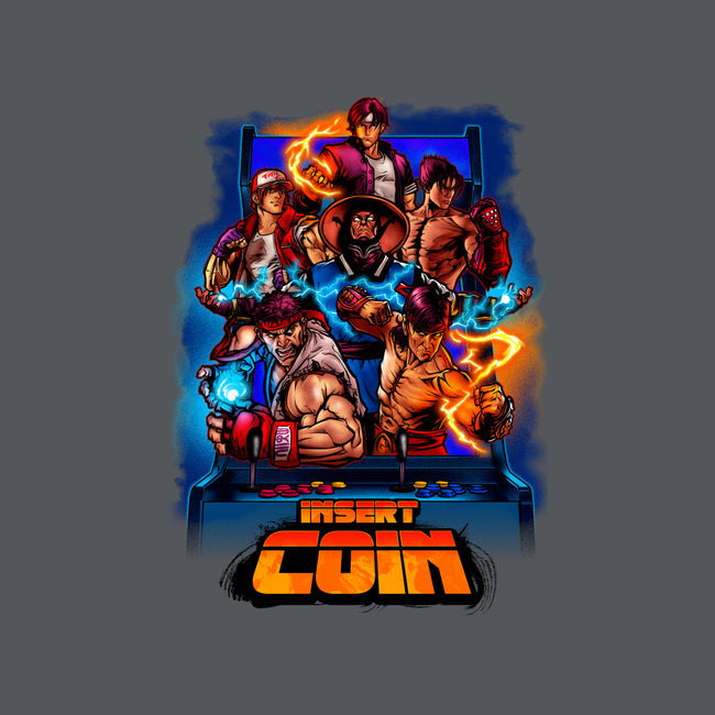Insert Coin Retro Gaming-none removable cover throw pillow-Conjura Geek