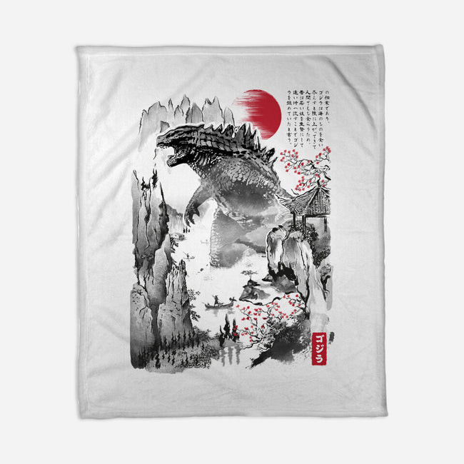Gojira In Japan-none fleece blanket-DrMonekers