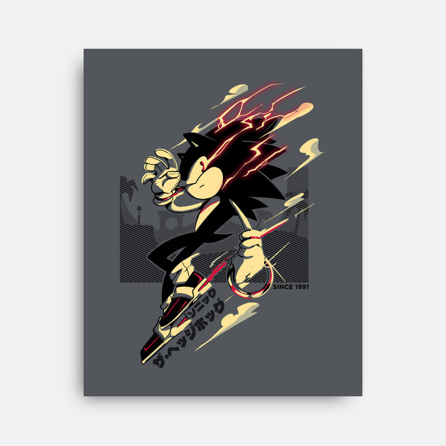 The Fastest Dude-none stretched canvas-Gazo1a