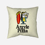 Argyle Pizza-none removable cover throw pillow-demonigote