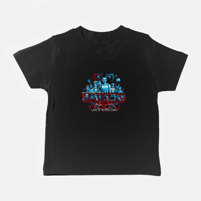 Have A Stranger Time In Hawkins-baby basic tee-goodidearyan