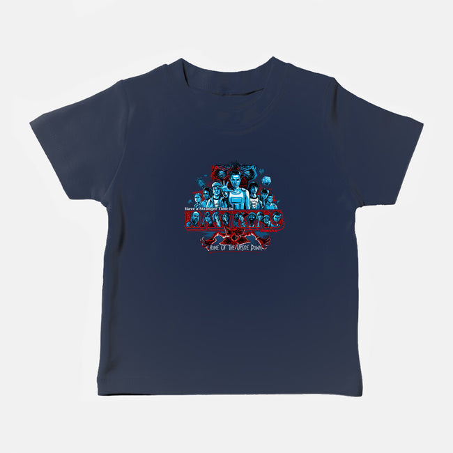 Have A Stranger Time In Hawkins-baby basic tee-goodidearyan