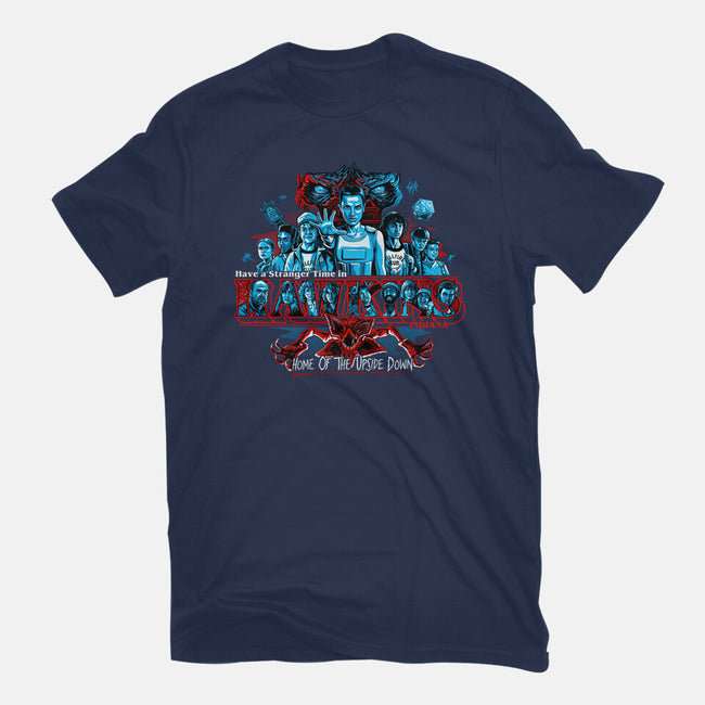Have A Stranger Time In Hawkins-youth basic tee-goodidearyan