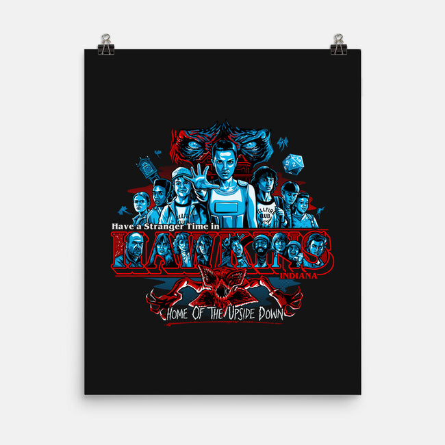 Have A Stranger Time In Hawkins-none matte poster-goodidearyan