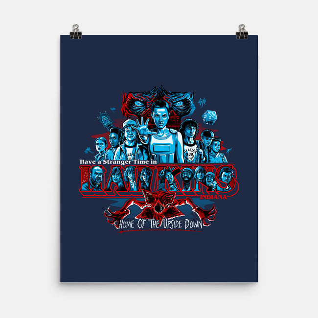 Have A Stranger Time In Hawkins-none matte poster-goodidearyan
