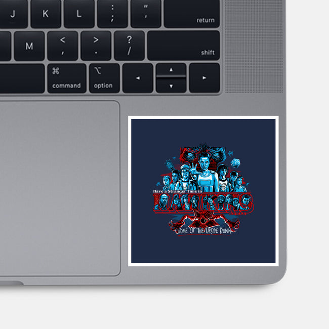 Have A Stranger Time In Hawkins-none glossy sticker-goodidearyan