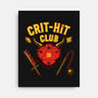 Critical Hit Club-none stretched canvas-pigboom