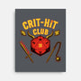 Critical Hit Club-none stretched canvas-pigboom