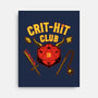 Critical Hit Club-none stretched canvas-pigboom