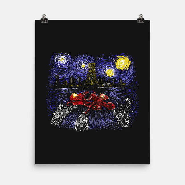 Starry Neo Tokyo-none matte poster-zascanauta