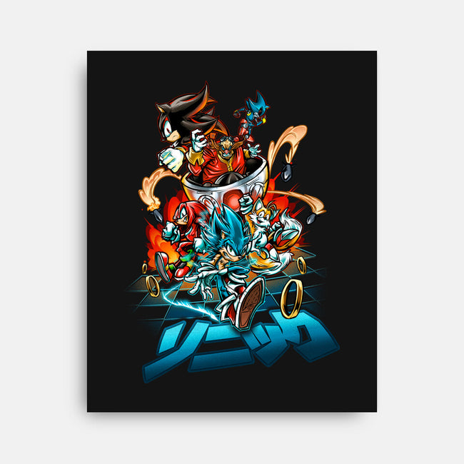 Universe Speed-none stretched canvas-Conjura Geek