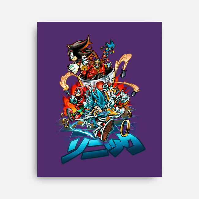Universe Speed-none stretched canvas-Conjura Geek