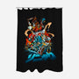 Universe Speed-none polyester shower curtain-Conjura Geek