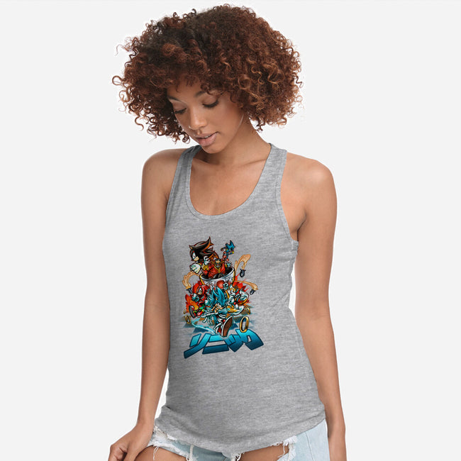 Universe Speed-womens racerback tank-Conjura Geek