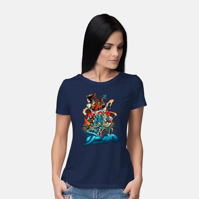 Universe Speed-womens basic tee-Conjura Geek