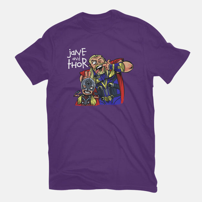 Jane And Thor-womens fitted tee-zascanauta