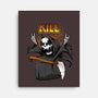 Kiss And Death-none stretched canvas-ducfrench