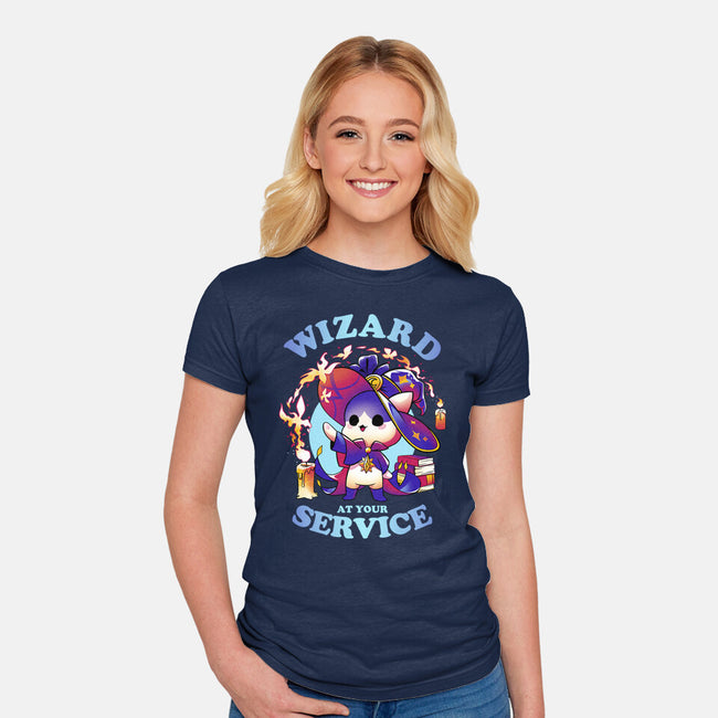 Wizard's Call-womens fitted tee-Snouleaf