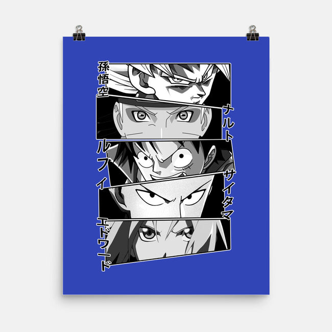 Anime Heroes-none matte poster-meca artwork