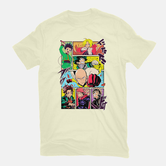 Shonen Characters-mens basic tee-Bellades
