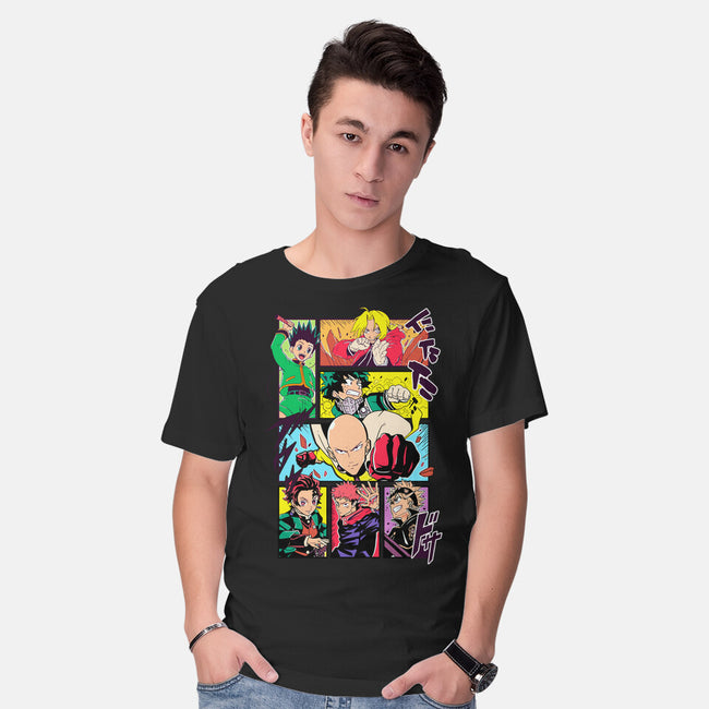 Shonen Characters-mens basic tee-Bellades