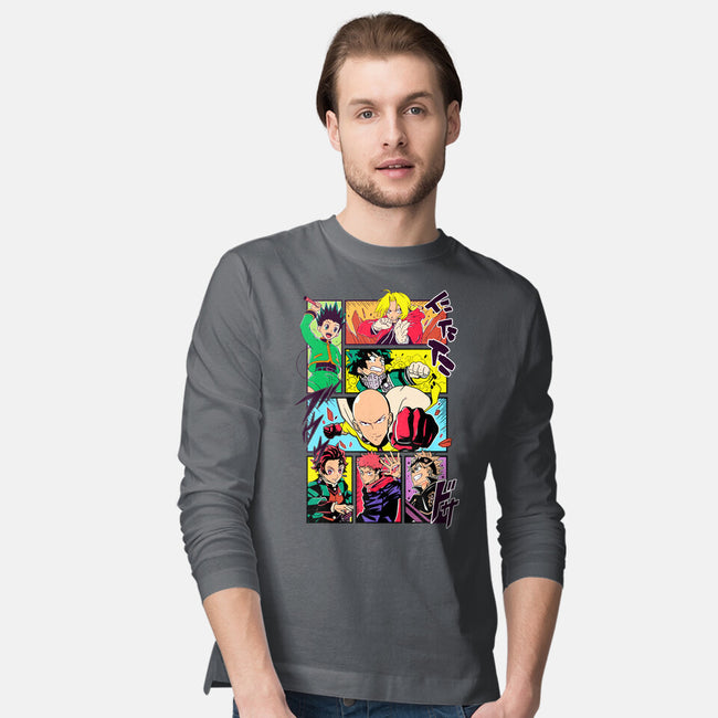 Shonen Characters-mens long sleeved tee-Bellades