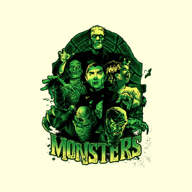 Monsters-none stretched canvas-Conjura Geek