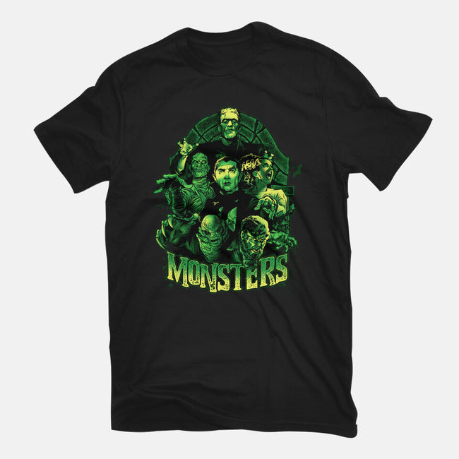 Monsters-youth basic tee-Conjura Geek